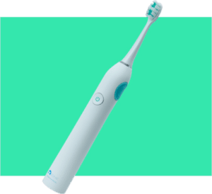 Zana Z Sonic Electric toothbrush with green background